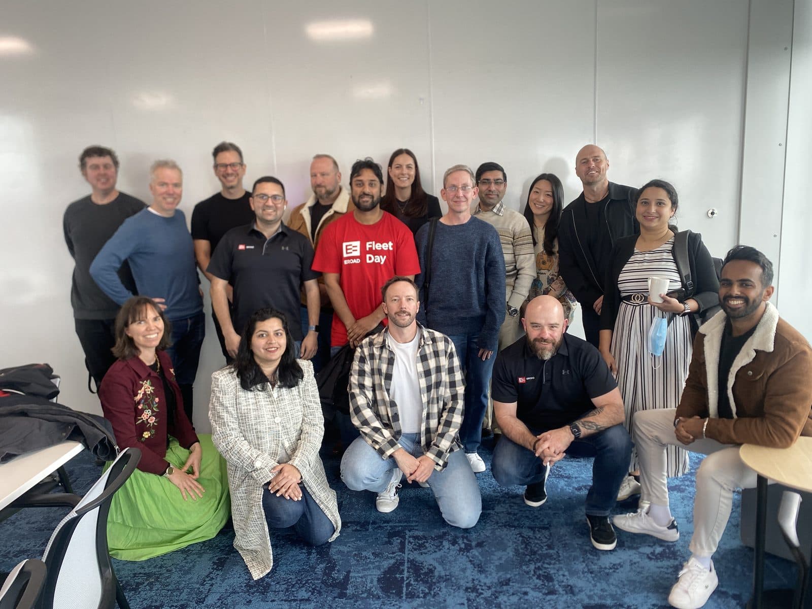 The EROAD product and design team together at a Colab Engage accelerator session in Auckland.
